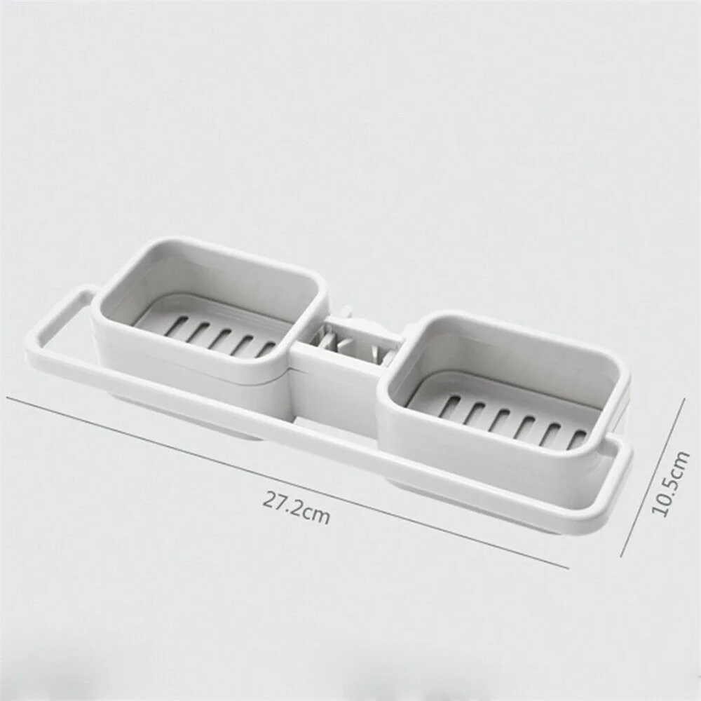 Snap-on Adjustable Sink Storage Rack Faucet Holder Soap Sponges Caddy Organizer Basket With Towel hanging Rod Kitchen Tool | Дом и сад