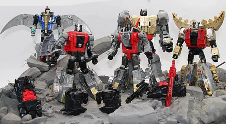 BMB трансформация Dinoking Volcanicus Grimlock Slag Sludge Snarl Swoop slash Dinobots 5в1 сплав фигурка робота игрушки