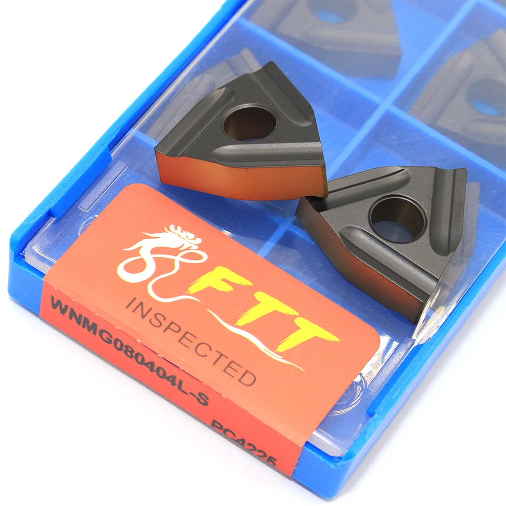 10 шт. высокое качество WNMG080404 L S 4225 inserto de carburo externa alta calidad torno herramienta corte Tokarnyy