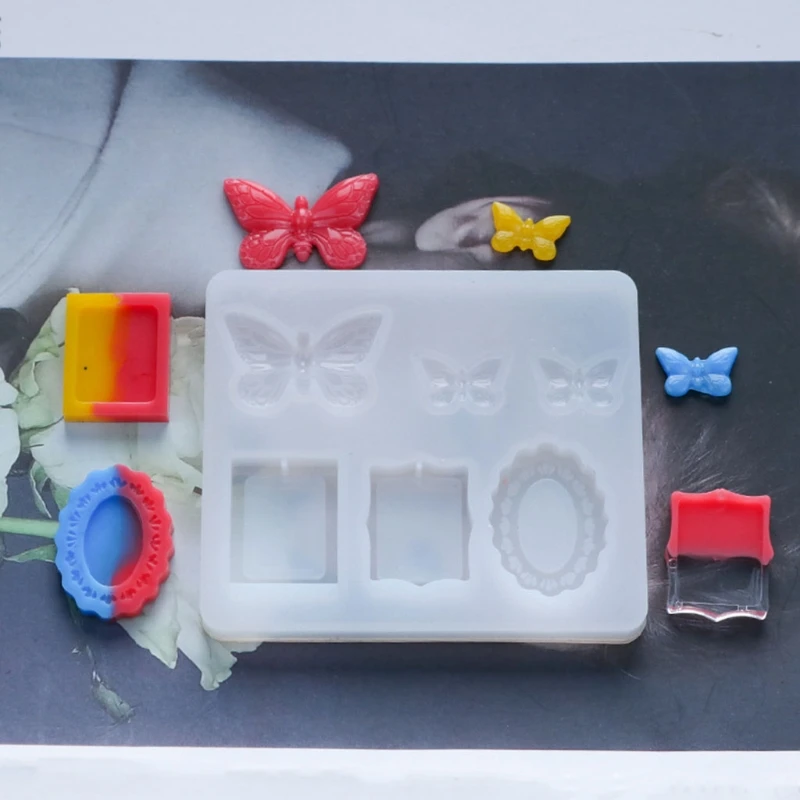 

DIY Crafts Resin Crystal Epoxy Mold Necklace Pendant Casting Silicone Mould Tool F3MD