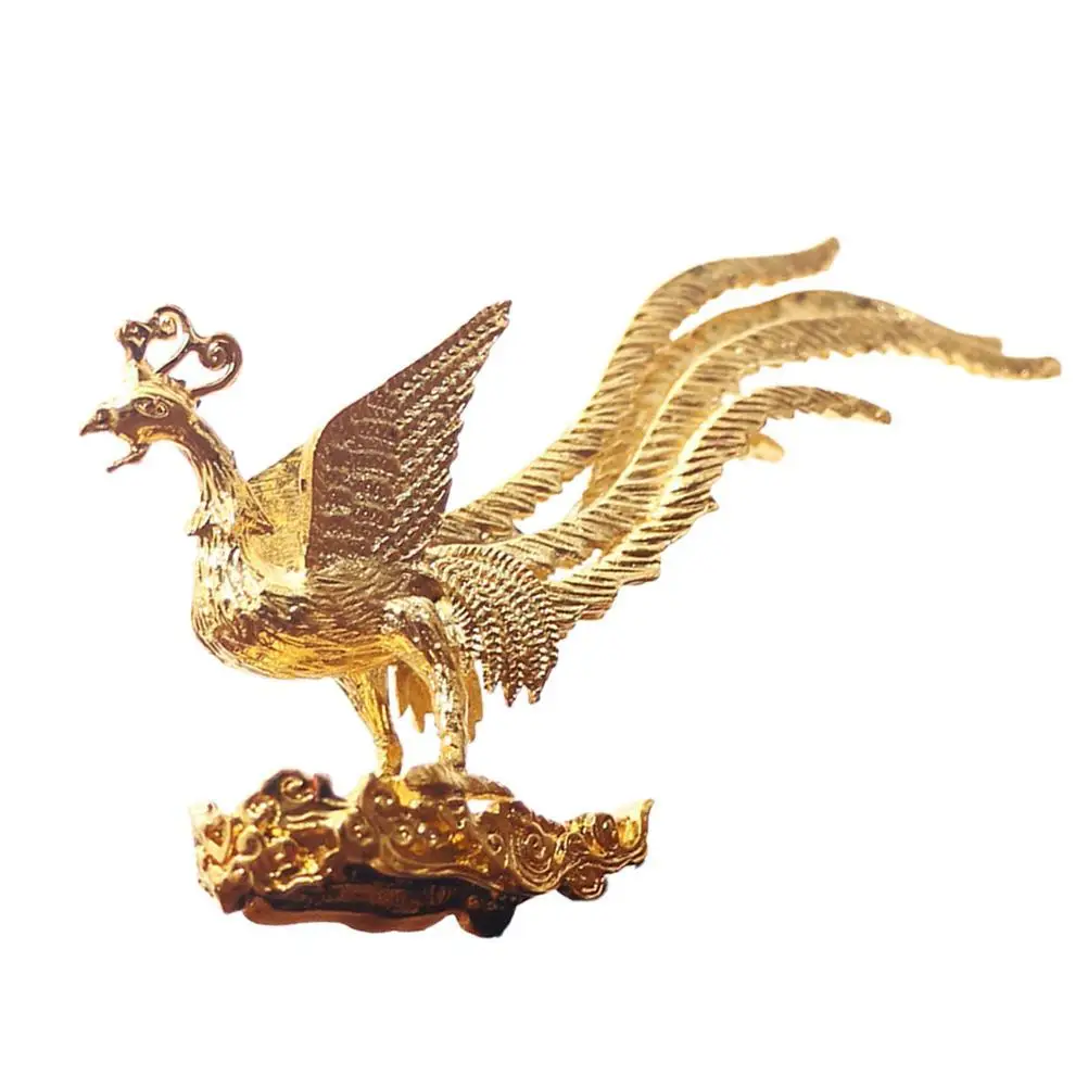 

1 Pcs Antique Gold Phoenix Incense Burner Incense Stick Holder Zinc Alloy Aromatherapy Furnace Home Decoration