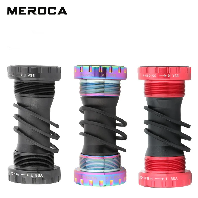 

MEROCA M68 горный велосипед Нижний Кронштейн BB Scew-in резьба 24 мм подшипник ось полый Интегрированный алюминиевый сплав