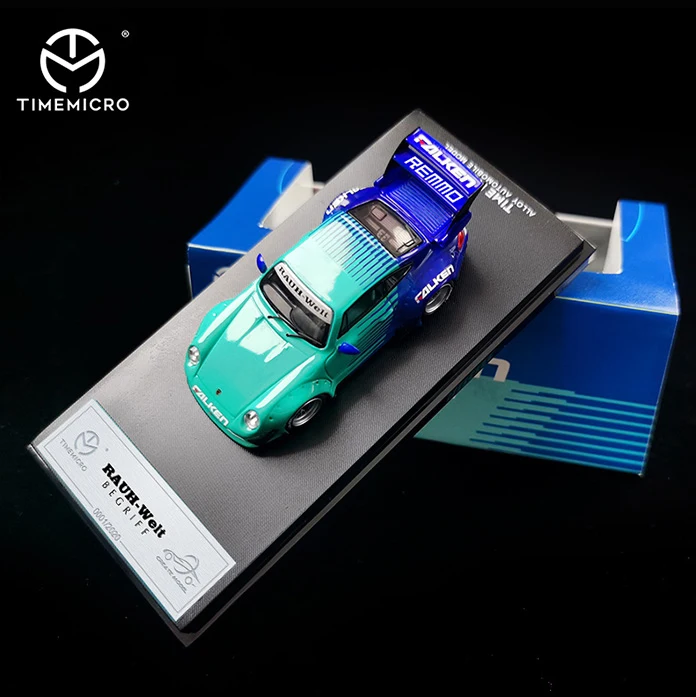 

Кастинговая модель автомобиля Time Micro 1:64, с покрытием из шин, RWB 911 993