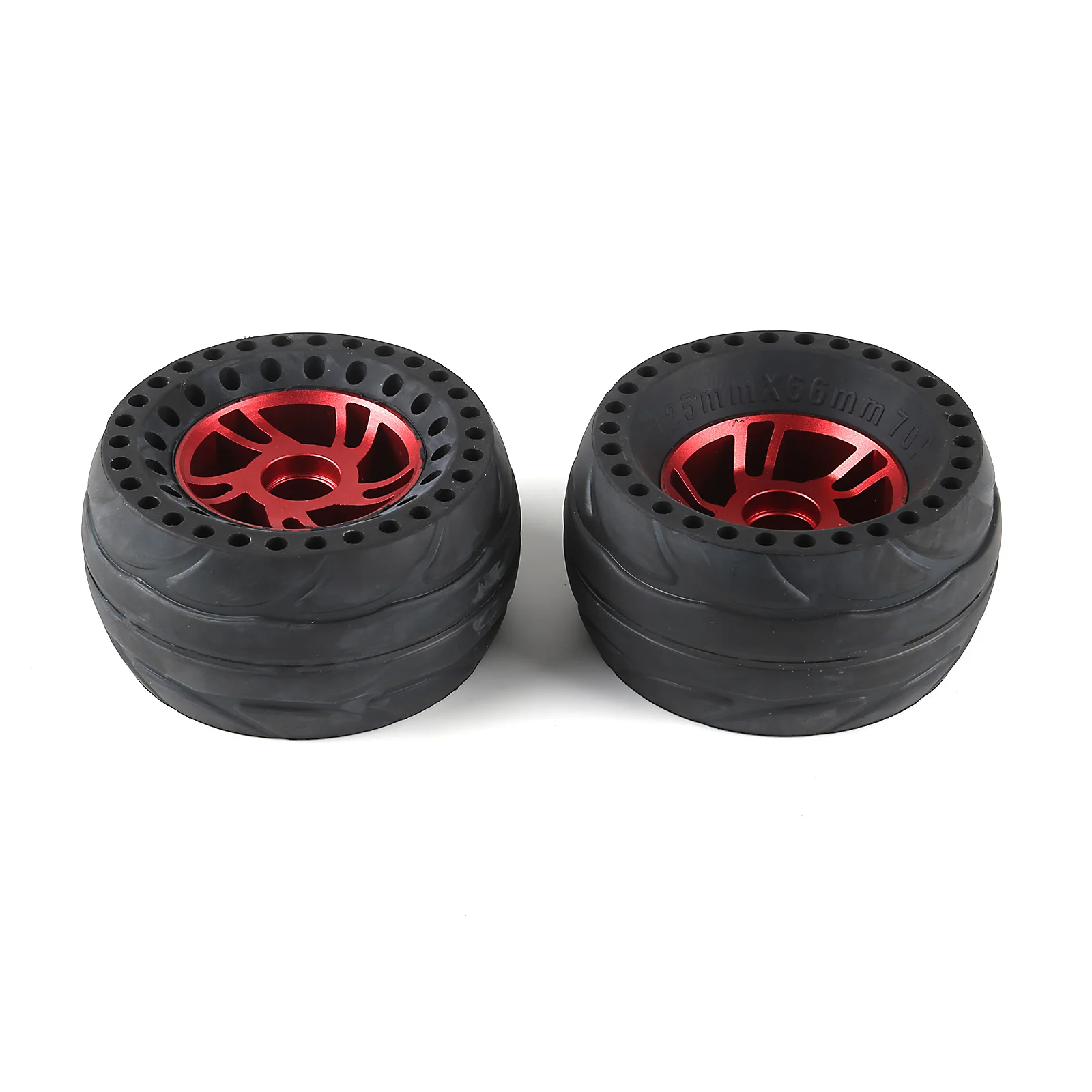 

2Pcs 125RS All-Terrain Strengthened Tire Wheels - Red