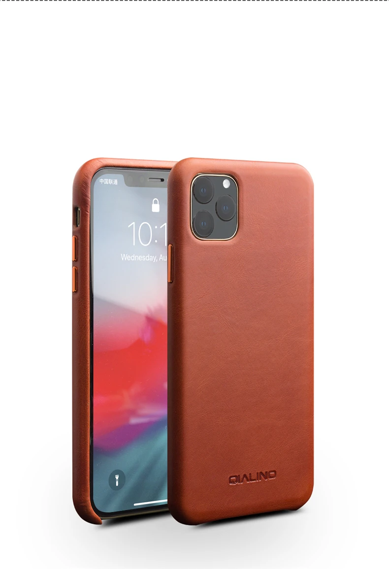 3 цвета настоящая коровья кожа задняя крышка для iPhone 11 Pro Max 5,8 6,1 6,5 полное зерно кожаный чехол металлическая кнопка Натуральная Воловья кожа