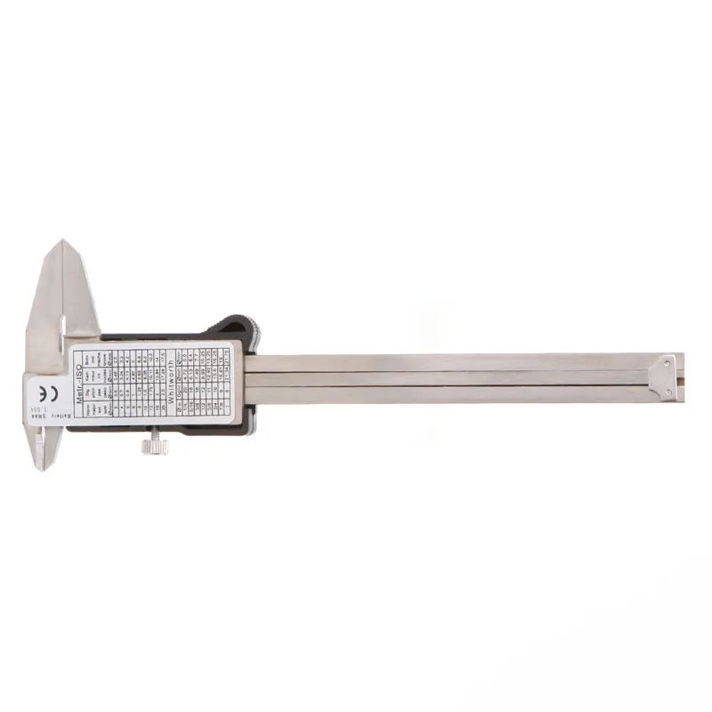 

100mm LCD Electronic Digital Gauge Stainless Steel Vernier Caliper Micrometer
