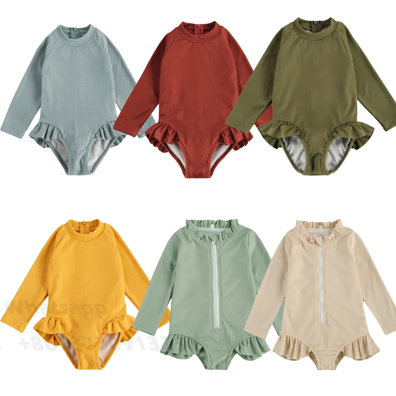 2021 Малыш для маленьких девочек купальный костюм мальчиков Боди с ое весенне