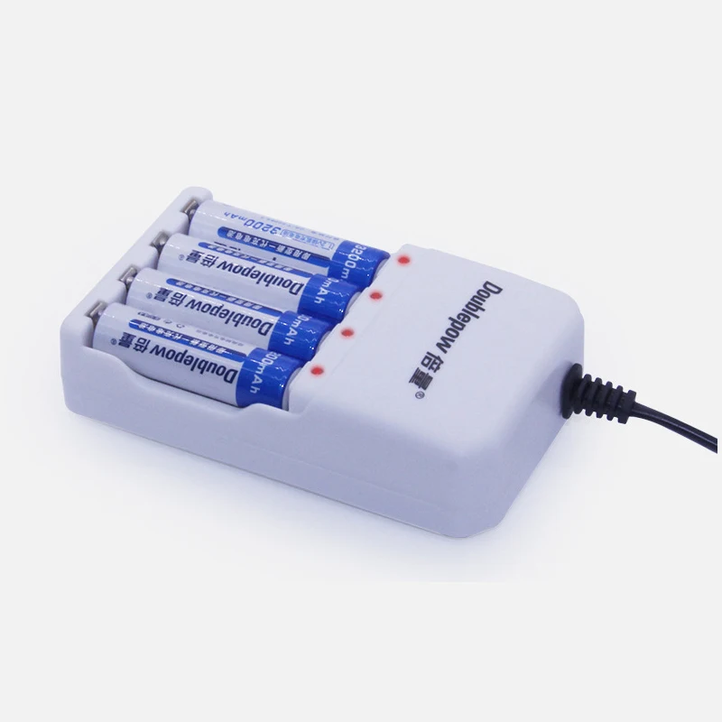 

4 Slots Smart Rechargeable Battery Charger for AA/AAA Batteries Charger for Rechargeable Batteries Portable Intelligent Charger