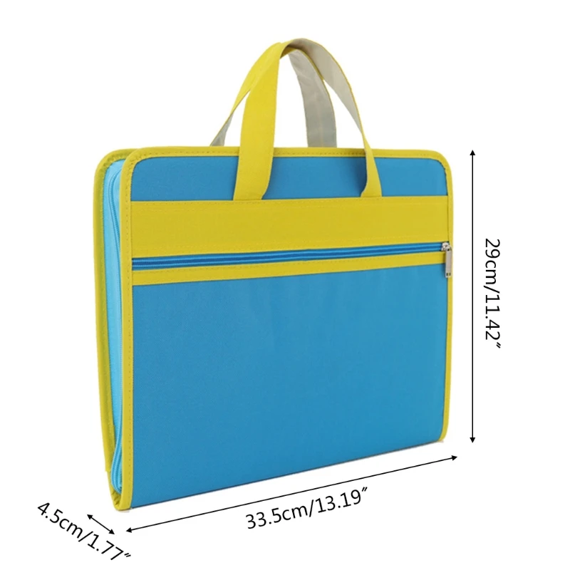 

13 Pocket Accordion Folder A4 File Organizer Folder Expanding A4 Document Folder Expandable File Bag with Labels