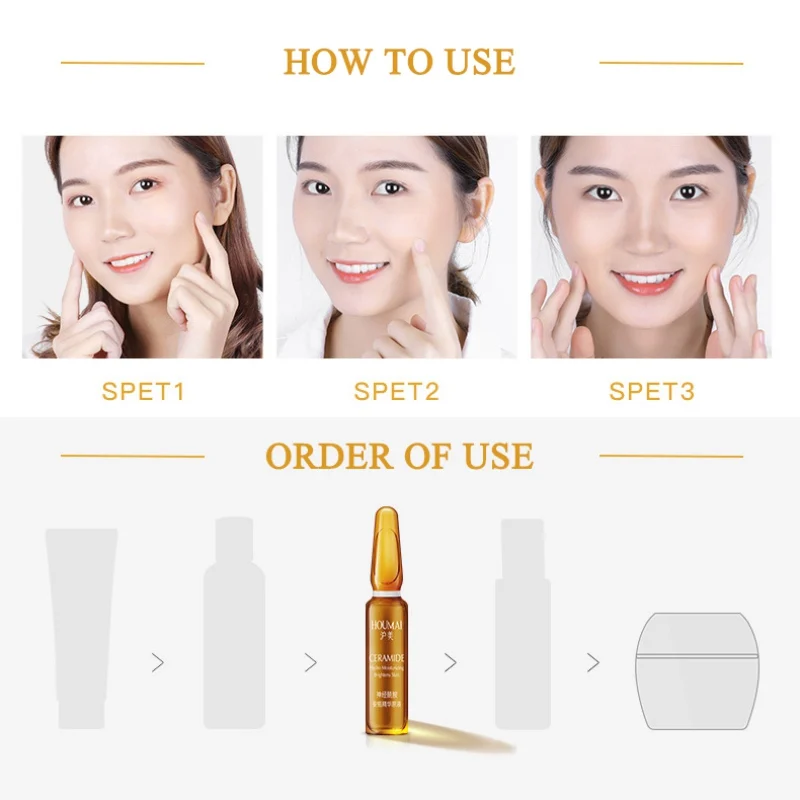 7 шт./кор. керамическая эссенция Ampoule сыворотка для лица увлажняющая витамина C