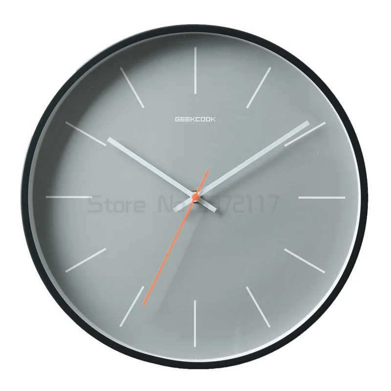 

Simple living room wall clock simple watch modern simple household non perforated Nordic silent quartz clock