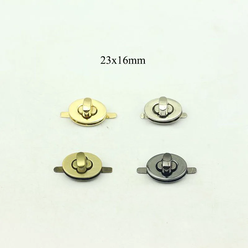 

10Pcs 23mm Oval Metal Twist Locks for Handbag Closure Lock Snap Purse Clasp Buckles Handmade Bags Accessories DIY Leather Craft