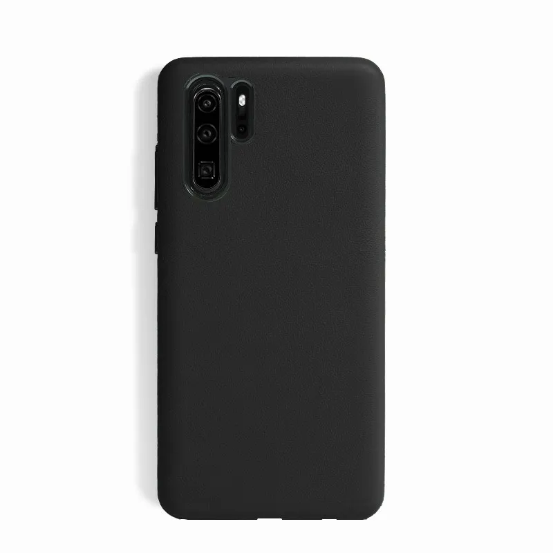 Black SanCore для HUAWEI P30/pro Чехол для телефона кожа Полная защита NAPPA бизнес премиум мобильный телефон оболочка бизнес люкс из воловьей кожи - Цвет: Black