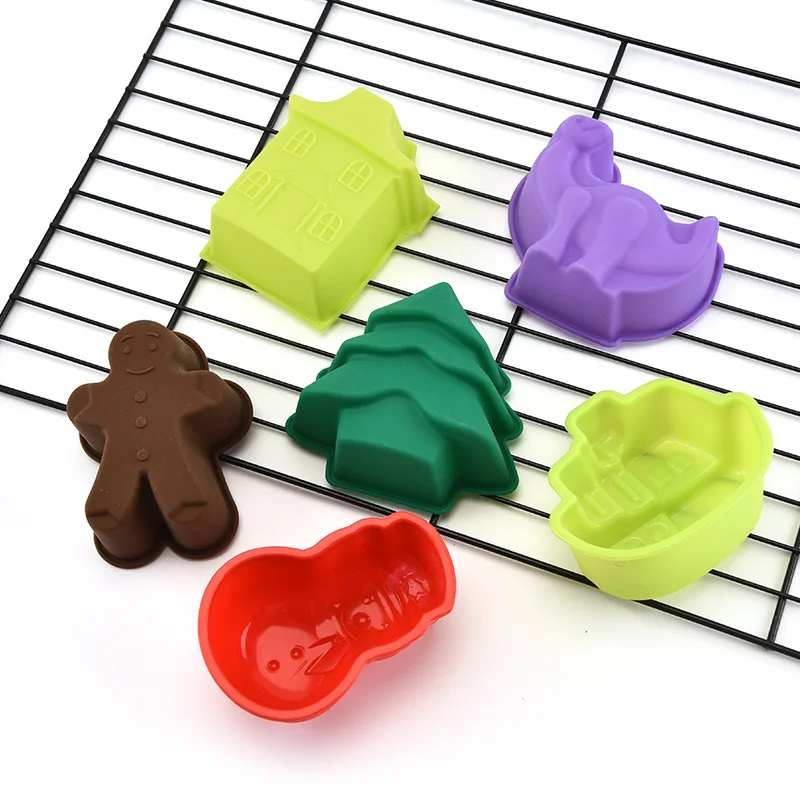 Карамельного цвета силиконовая Рождественская форма для торта ручной работы DIY