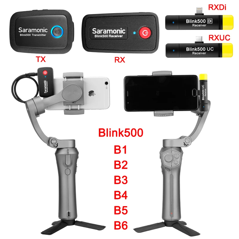 Беспроводной микрофон Saramonic Blink500 профессиональный звуковой Студийный для DSLR