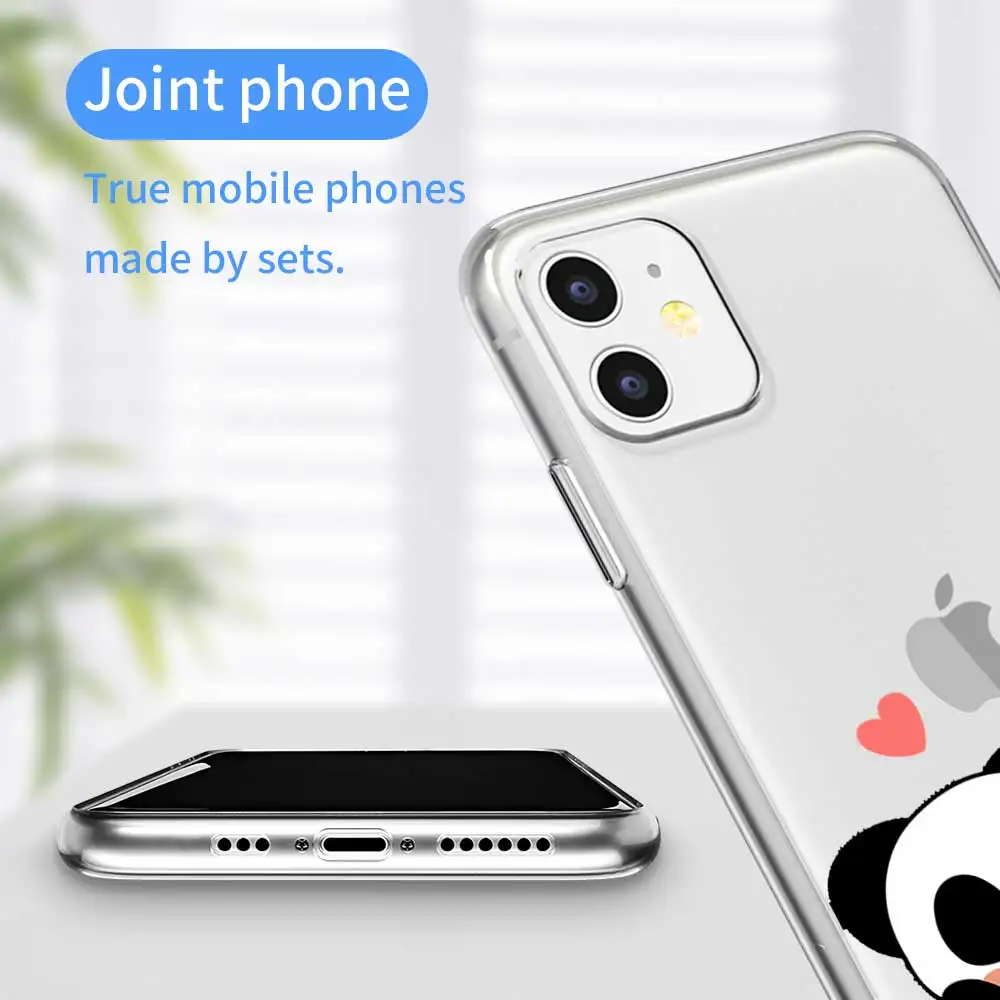 Чехол для телефона с изображением животных панды iPhone 11 Pro Max чехол X XR XS MAX 7 8 6 6S Plus SE