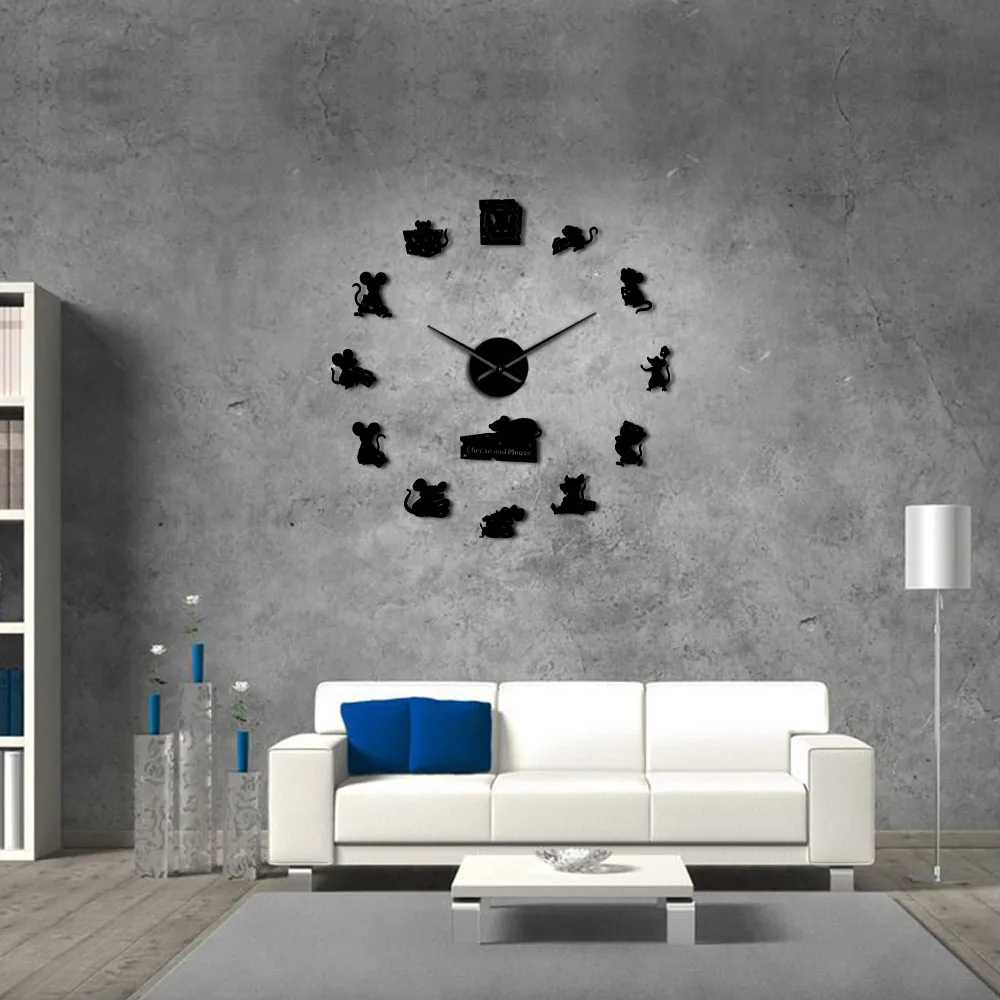 Настенные часы сделай сам с забавной мышкой и сыром|Настенные часы| |