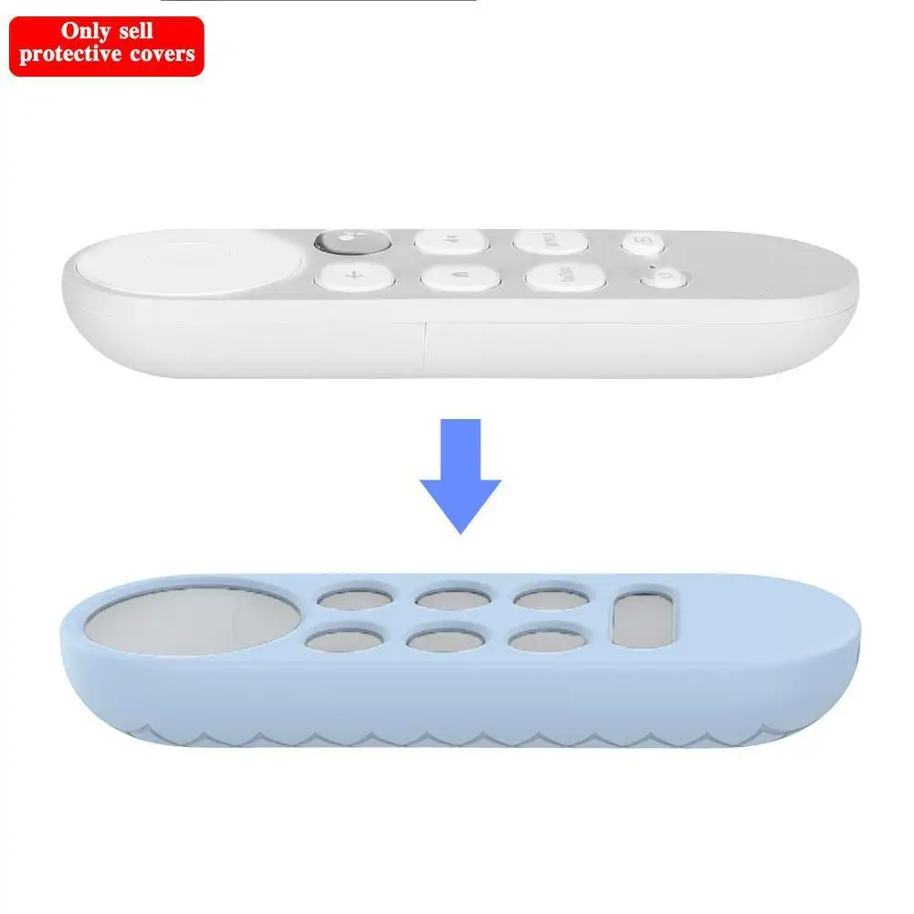 

Soft Silicone Case Remote Control Dustproof Protective Chromecast Control Shell TV Remote Cover Voice For Google B3A1