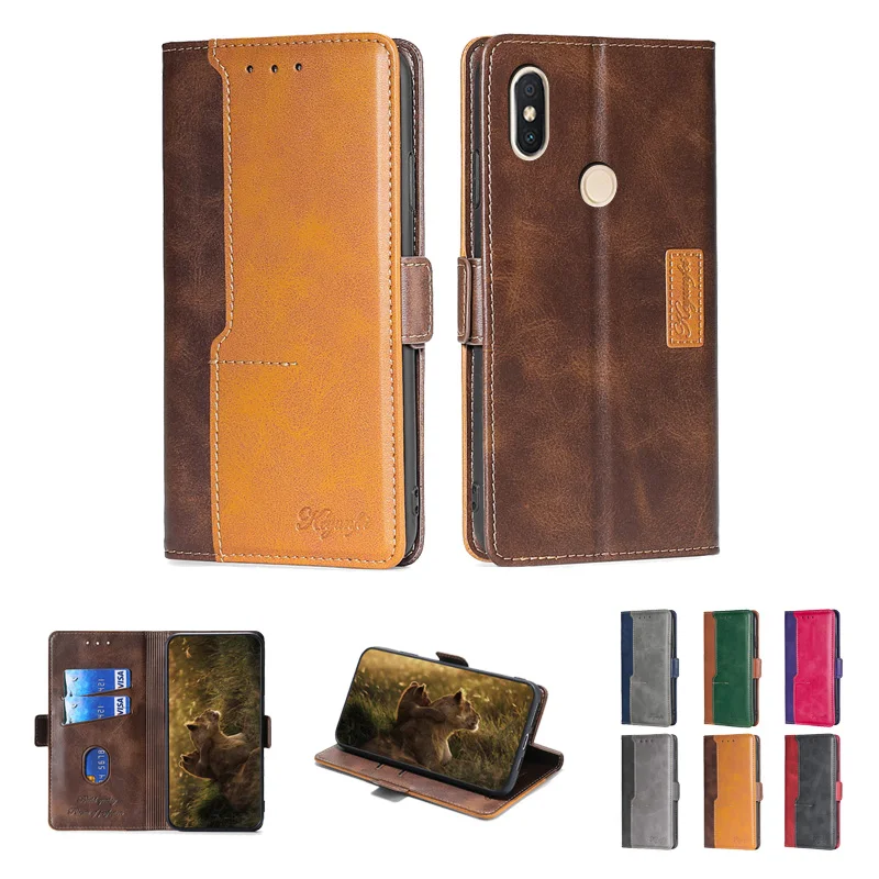 Кожаный чехол-книжка для Xiaomi Redmi S2 силиконовая задняя крышка чехол телефона Xiomi Y2 |