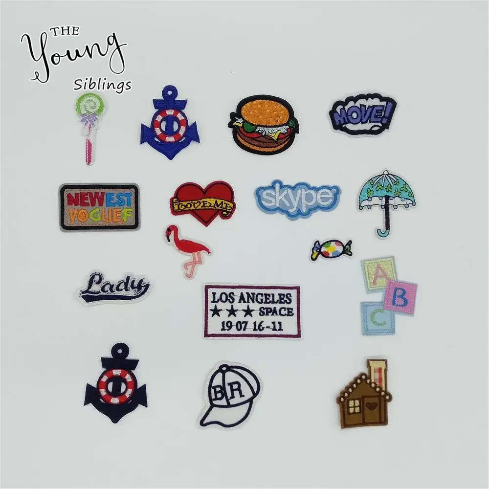 5 20 шт. термоклейкие патчи для вышивания|Заплатки| |