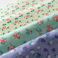 145x50cm 60s printing fresh floral sewing poplin cotton fabric making summer dress diy clothing handmade clothes cloth