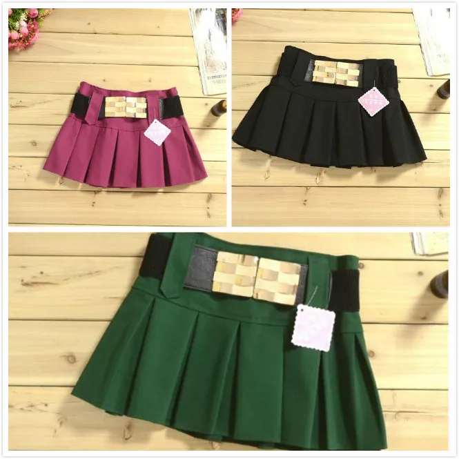 Women Sweet Lolita High Waist Pleated Skirt Girls Harajuku Mini Skirts Lady Summer Slim Short School Uniform Skirt