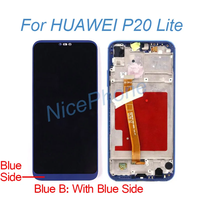 Для HUAWEI p20 lite ЖК дисплей сенсорный экран дигитайзер для сборки запасные части NE TL00