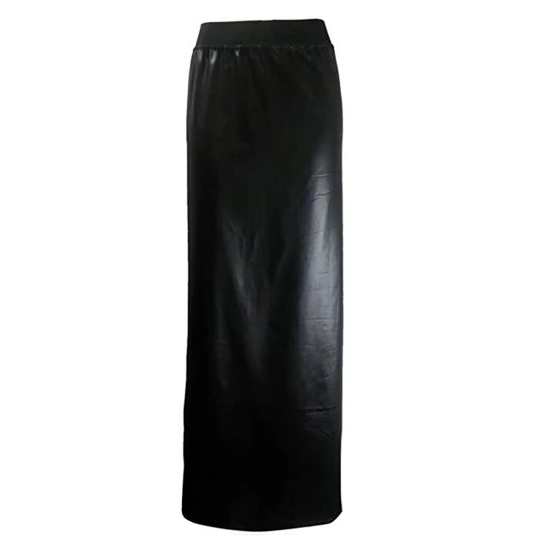 Размера плюс юбка женская длиной до щиколотки облегающая голографическая макси