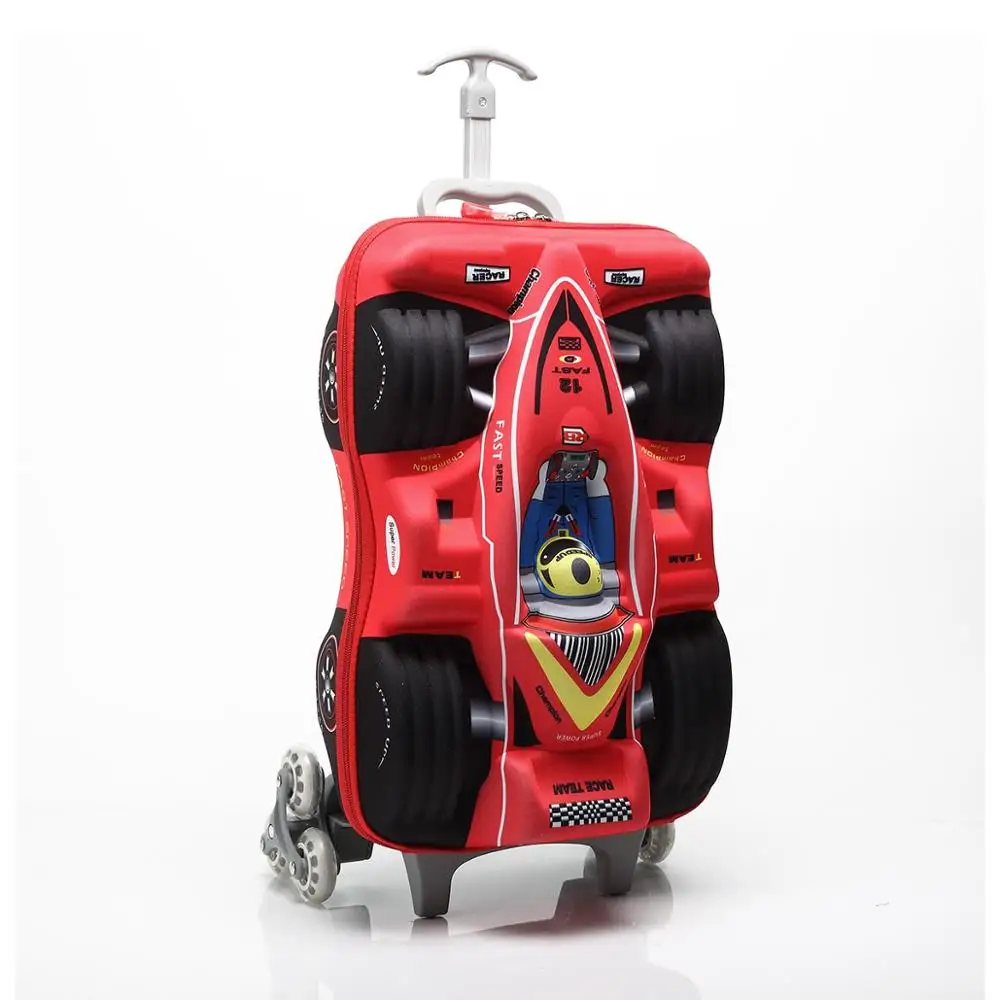 Брендовый 3D чехол на колесиках для школы мальчиков аниме милый кошачий багаж