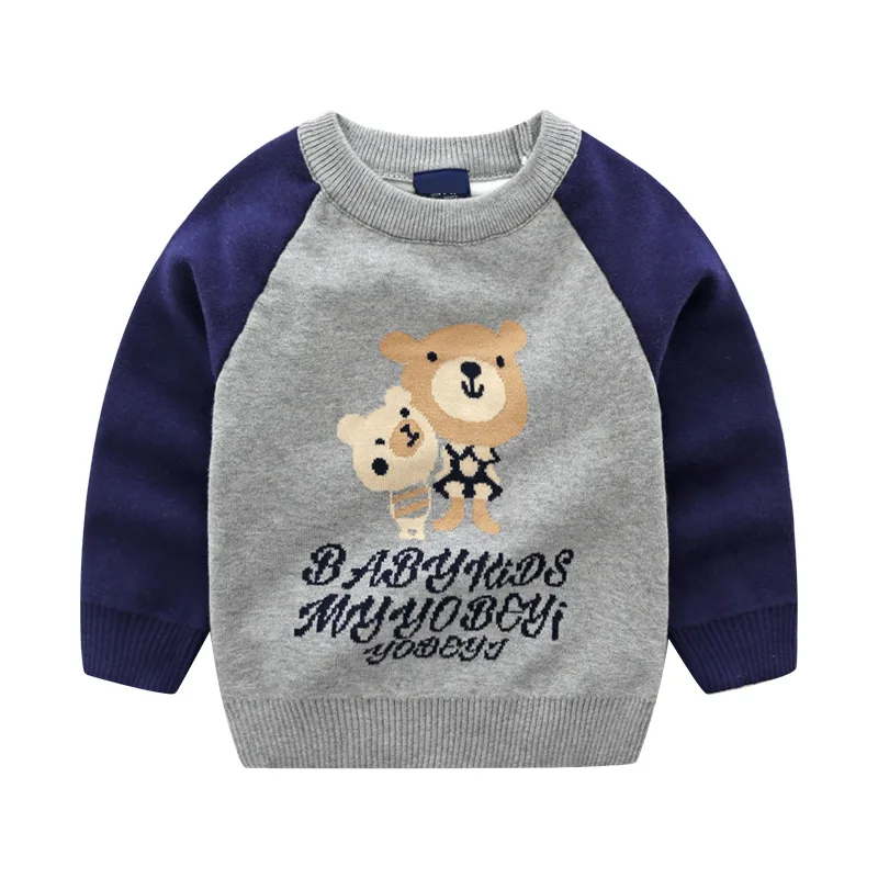 Свитер для мальчиков и девочек Повседневная Верхняя одежда с круглым вырезом