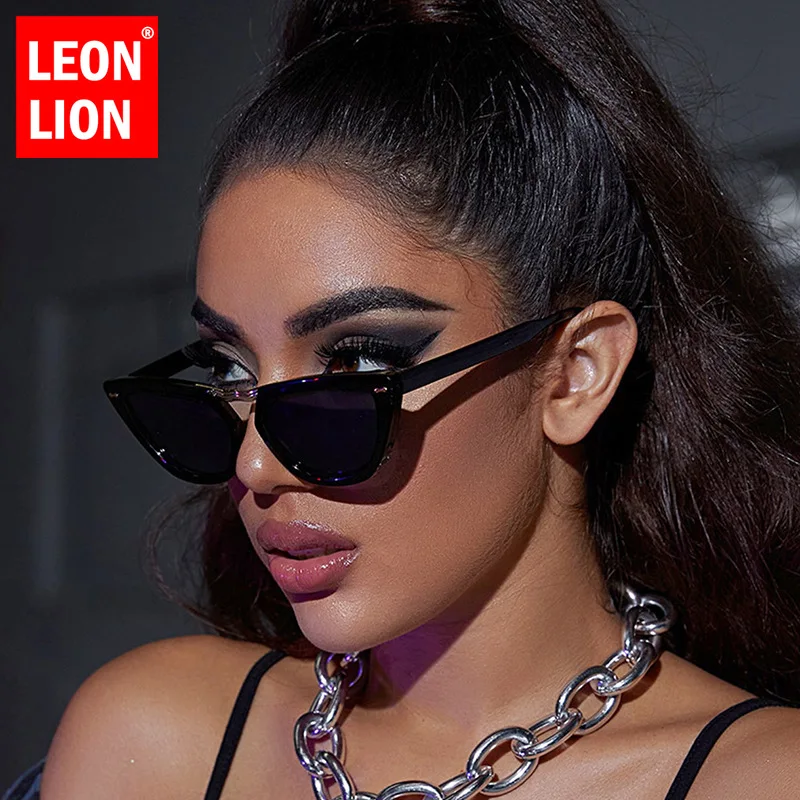 

LeonLion Cateye Retro Sunglasses Women Vintage Glasses for Women/Men Oversized Eyewear Women Luxury Brand Gafas De Sol Mujer