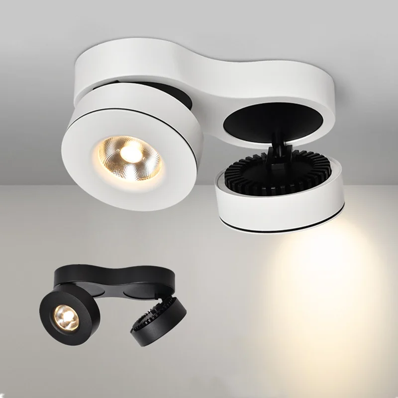 

Newest High quality SUPER Bright AC110-220V Dimmable Surface Mounted LED Downlights 20W24W30W36W40W COB Ceiling Lamp Spot Lights