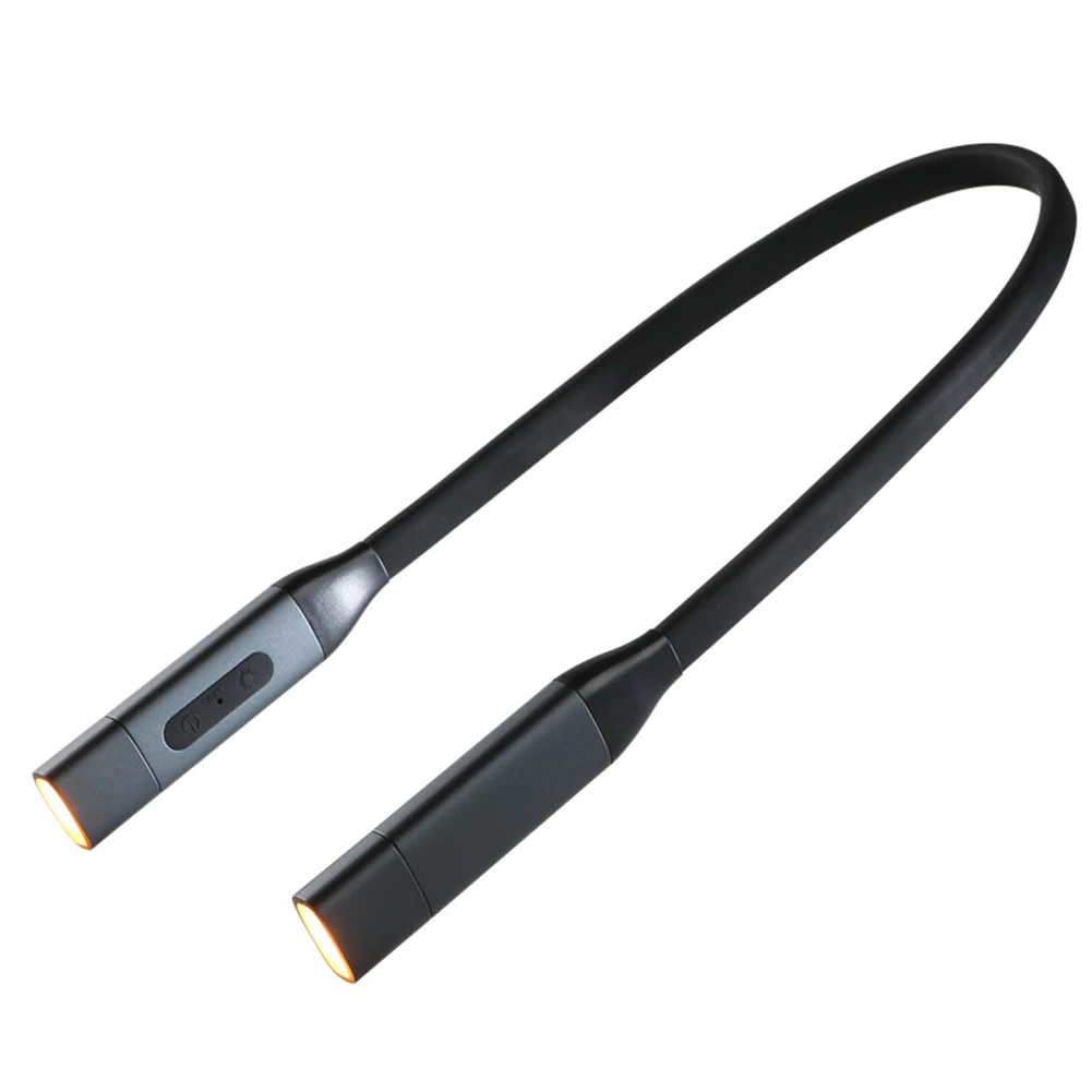 

8LED Removable Knitting Hands Free USB Rechargeable Neck Book Light For Reading In Bed Repairing Multifunction Camping Night
