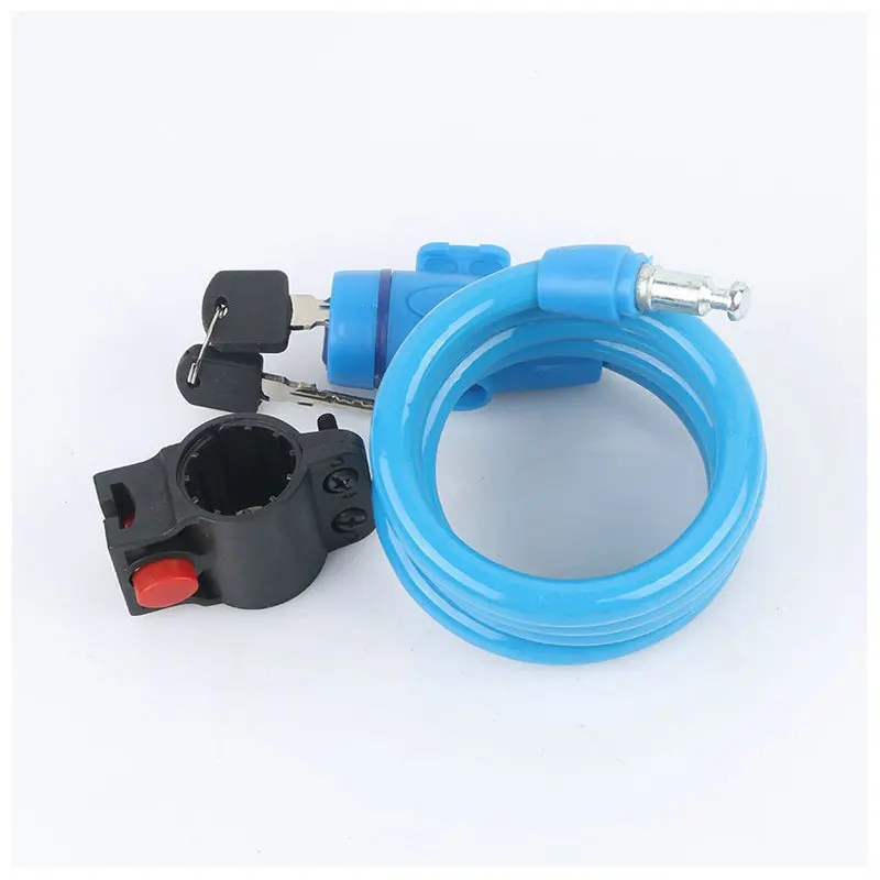 

bike lock Bicycle lock bike accessoriesMountain bike lock wire lock with bracket cycling bike lock gear lock bicycle accessories