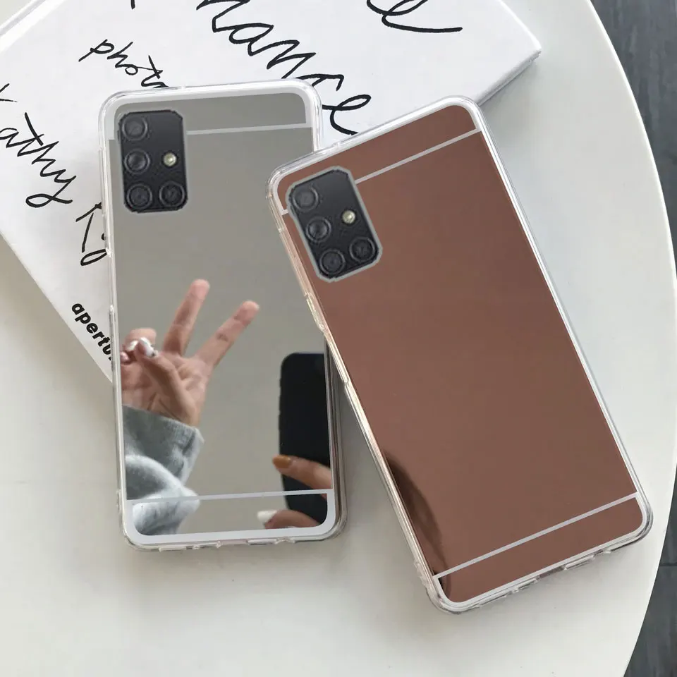 Чехол с зеркальной поверхностью для samsung Galaxy A50 A40 A30 M10 M20 S10 плюс S10E S8 S9 Note 9 8 A7 A6 A8 J4 J6
