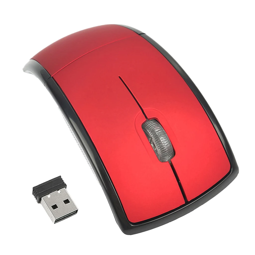 Домашняя беспроводная мышь 2 4G Компьютерная Складная оптическая USB приемник для