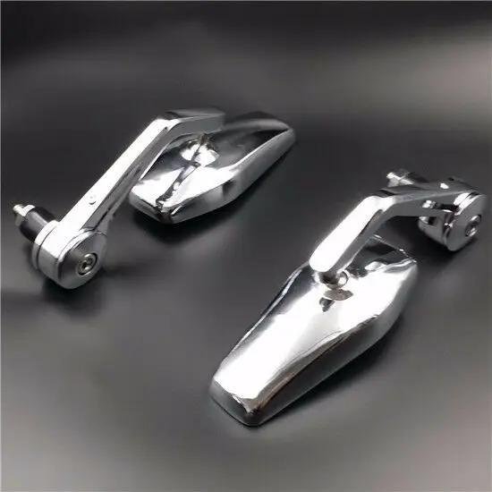 

Chrome HANDLE BAR END MIRRORS For Honda Kawasaki Suzuki Yamaha Cruiser Cafe CB