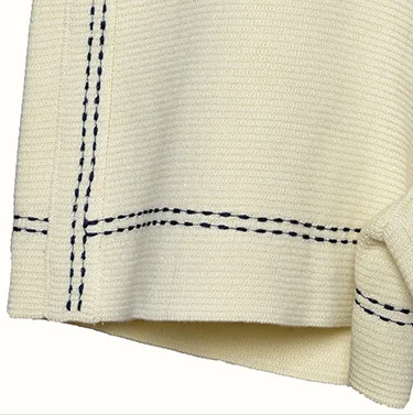 

Women Shorts 2020 Spring and Summer New Temperament Contrast Color Stitched Knitted Shorts Women