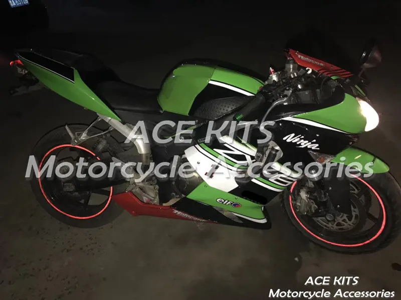 Мотоциклетный обтекатель abs, пригодный для kawasaki Ninja ZX6R 599 636 2005 2006 корпусные детали пресс-форм черный ACEKITS Магазин № 0178