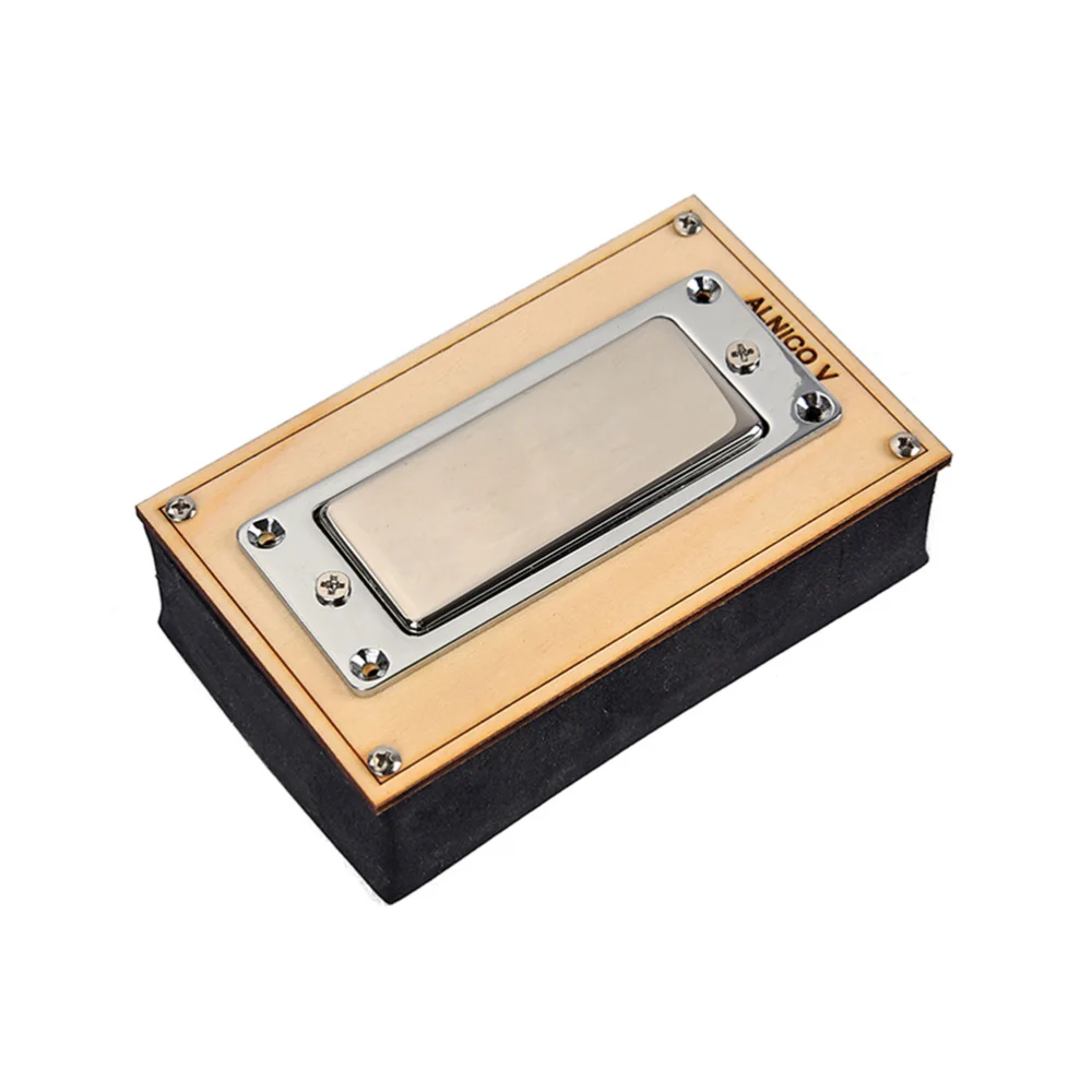 

2 Core Wire Copper Cover Guitar Sealed Humbucker Pickups for LP Electric Guitars GML16 (Silver)