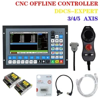 special offline cnc controller ddcs expert 345 axis 1mhz g code for cnc drilling and milling 6axis handwheel power supply