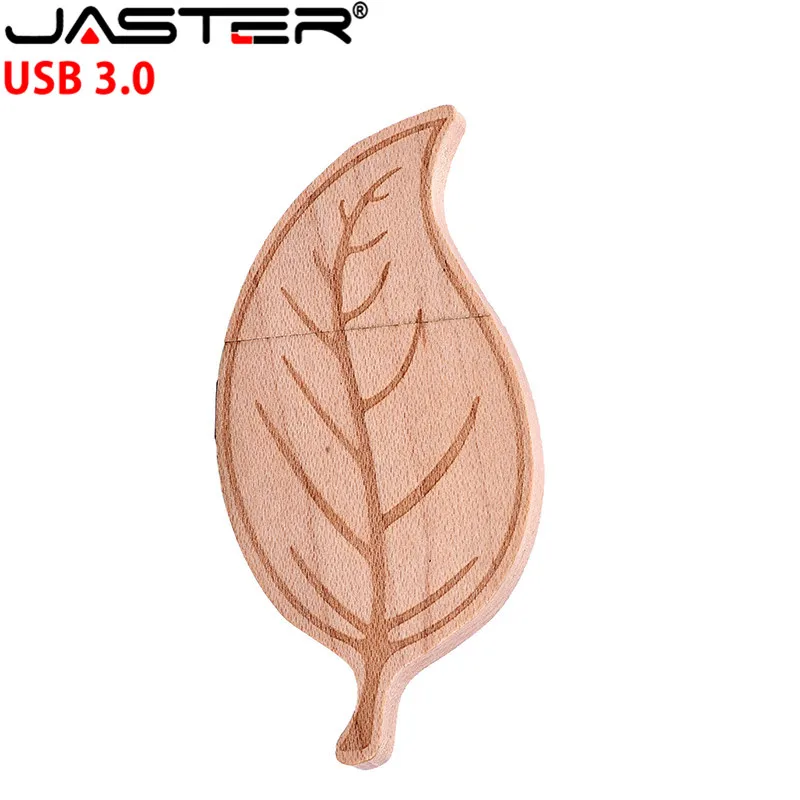 JASTER usb 3 0 флеш накопитель деревянный лист + коробка карта памяти Флеш 4 ГБ 16 32 64 128