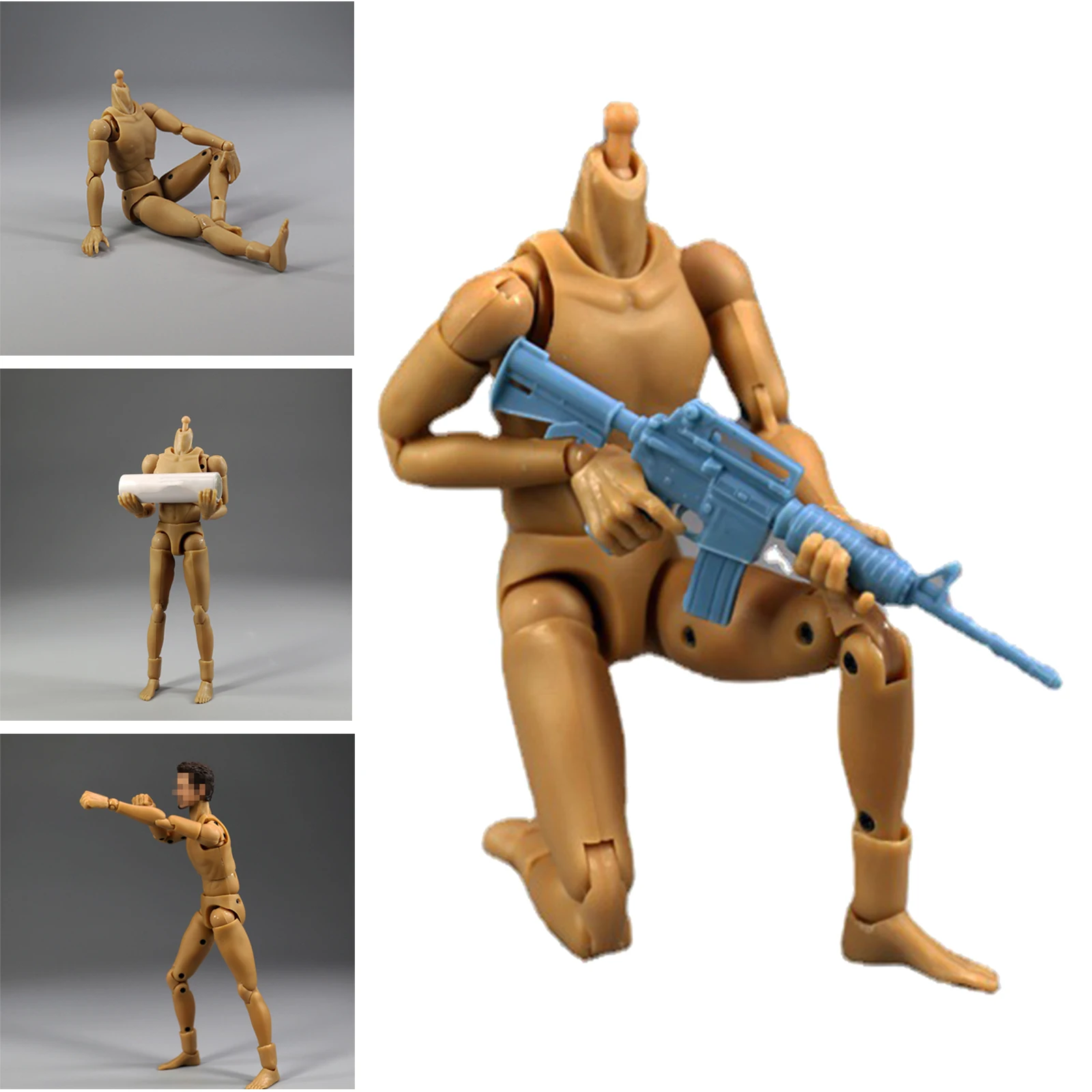 1/12 Male Body Action Figures Super Flexible Dolls with Spare Hands for Arts/Drawings/Photography | Игрушки и хобби