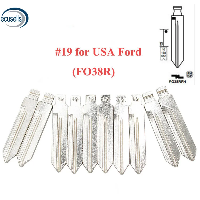 Универсальные пульты дистанционного управления Flip Blade 19 # для KD Remote № FO38 Key FO38RFH Ford