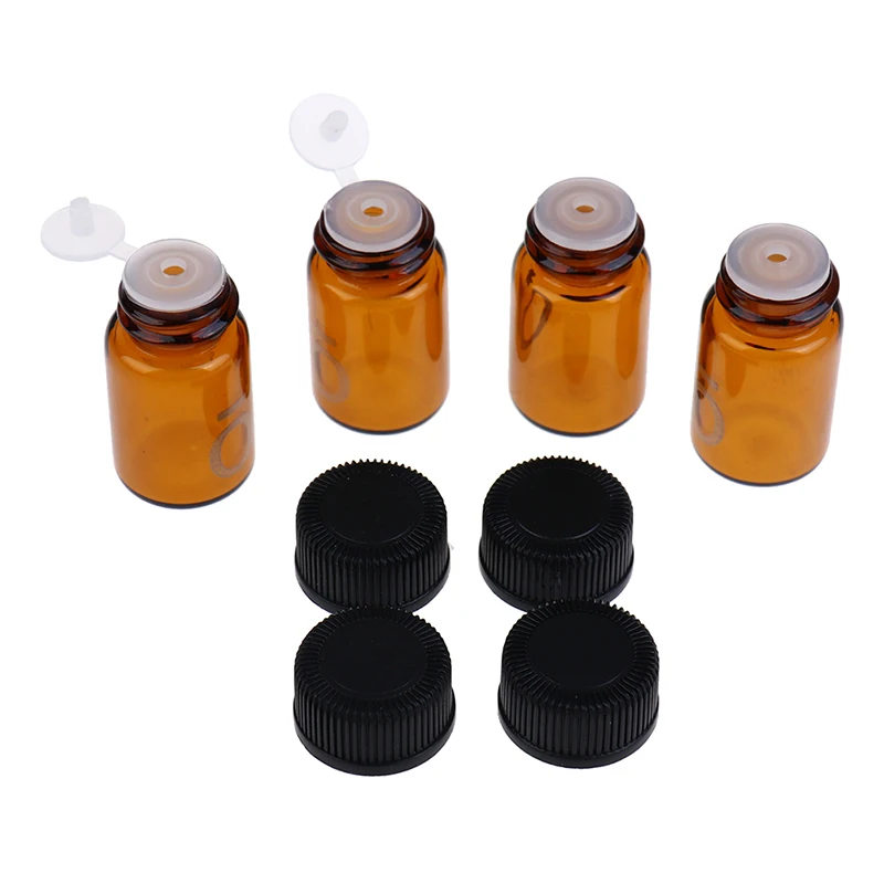 Мини бутылочка из янтарного стекла 2 мл|Бутылки и банки для хранения| |