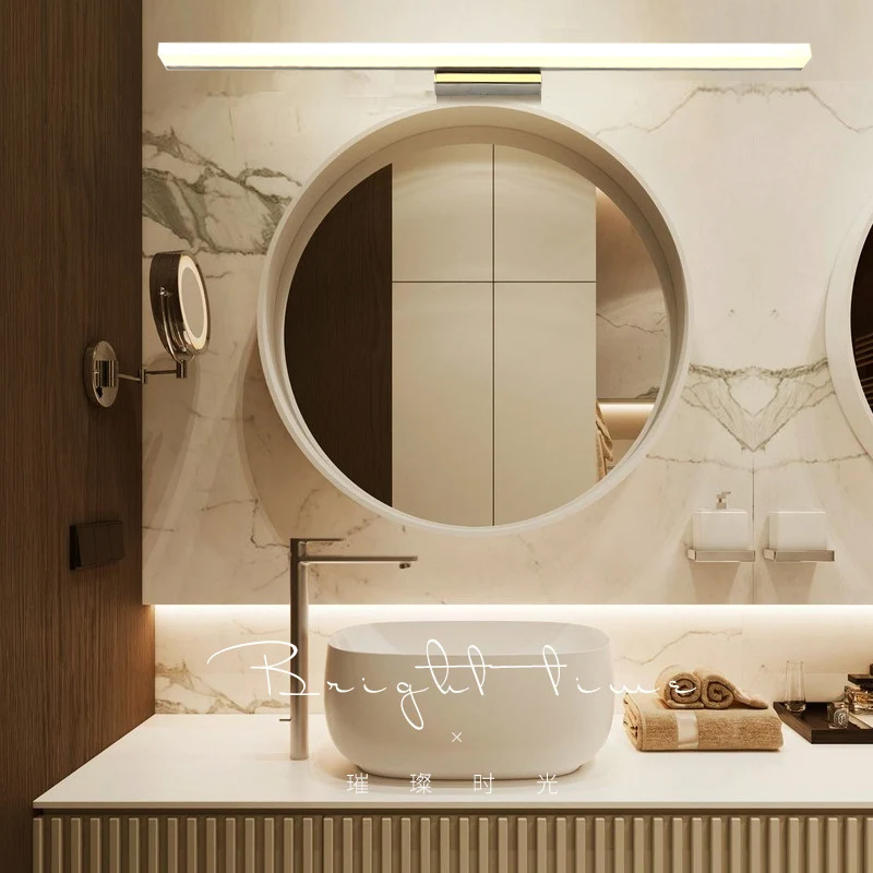 Современный акриловый зеркальный настенный светильник 220 В косметические