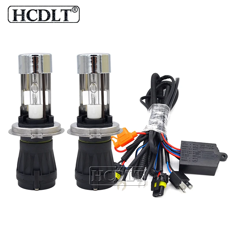 HCDLT 2 шт. AC 55 Вт H4 биксенон HID лампы 35 Φ HiLo Beam Лампа 4300K 5000K 6000K 8000K|Лампы для
