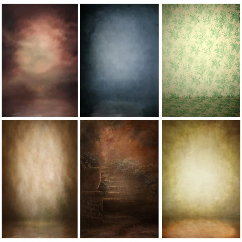 

SHUOZHIKE Vintage Texture Baby Portrait Photography Backdrops Studio Props Gradient Solid Color Photo Backgrounds 21318WE-63