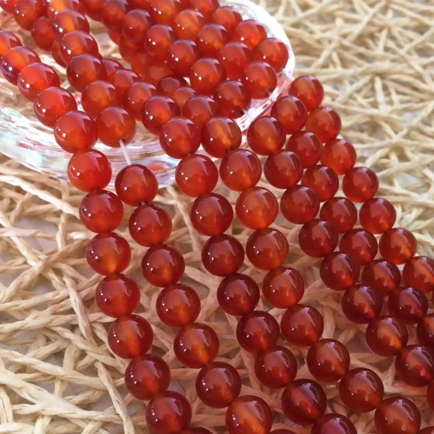 Круглые Бусины Агата из сернезика и оникса натуральный красный камень 4 мм 6 8 10 12