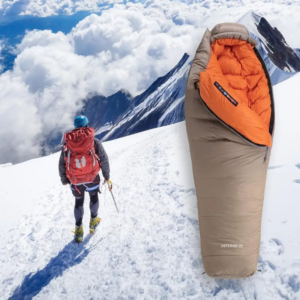 Спальный мешок Naturehike зимний холодная погода Мумия гусиный пух серия для